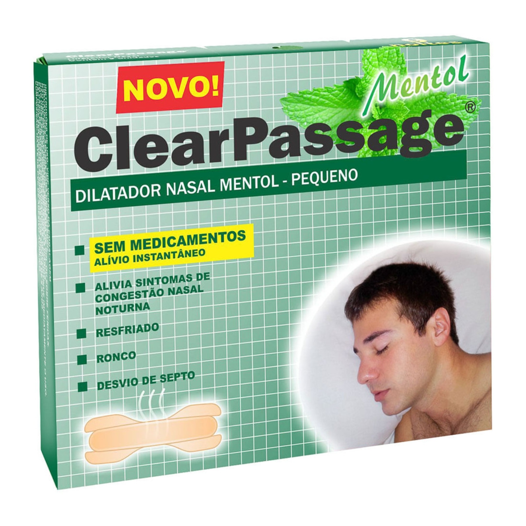 Dilatador Nasal Clear Passage Mentol P 9 Unidades