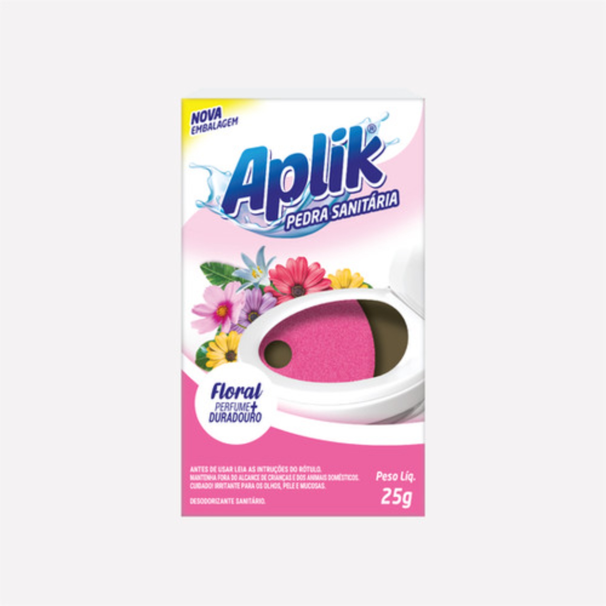 Pedra Sanitária Aplik 25g Floral