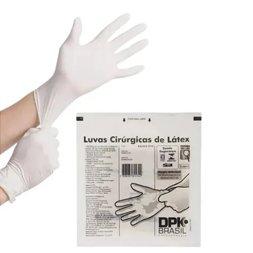 Luva Cirurgica Latex Esteril Com Po 8,5