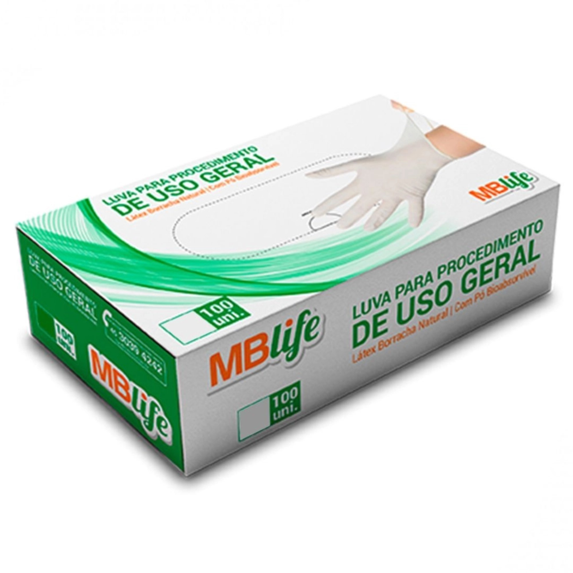 Luvas de Latex de Procedimento G com 100 Unidades MBLife