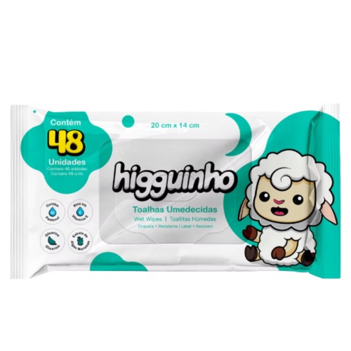 Toalhas Umedecidas Higguinho 48Un