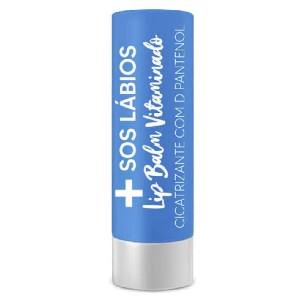 Protetor Labial SOS Lábios Top Beauty Lip Balm Vitaminado D Pantenol 3,5g