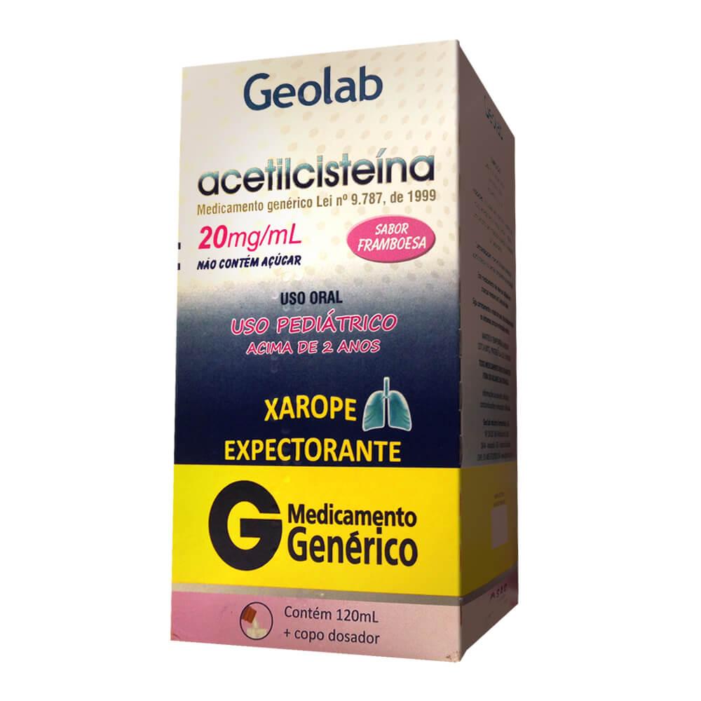 Acetilcisteina Pediatrico 20mg/ml 120ml Geolab Genérico