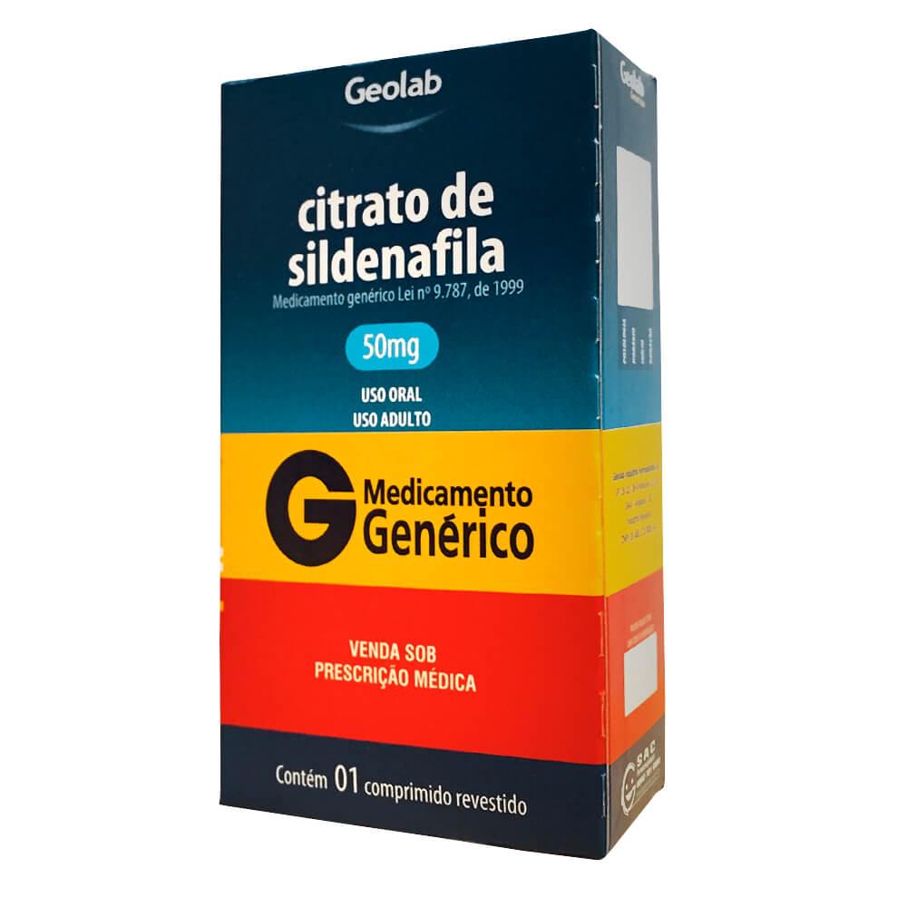 Sildenafila 50mg com 1 Comprimido Geolab Genérico