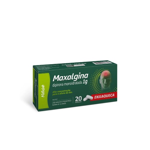 Dipirona Enxaqueca 1g com 20 Comprimidos Natulab
