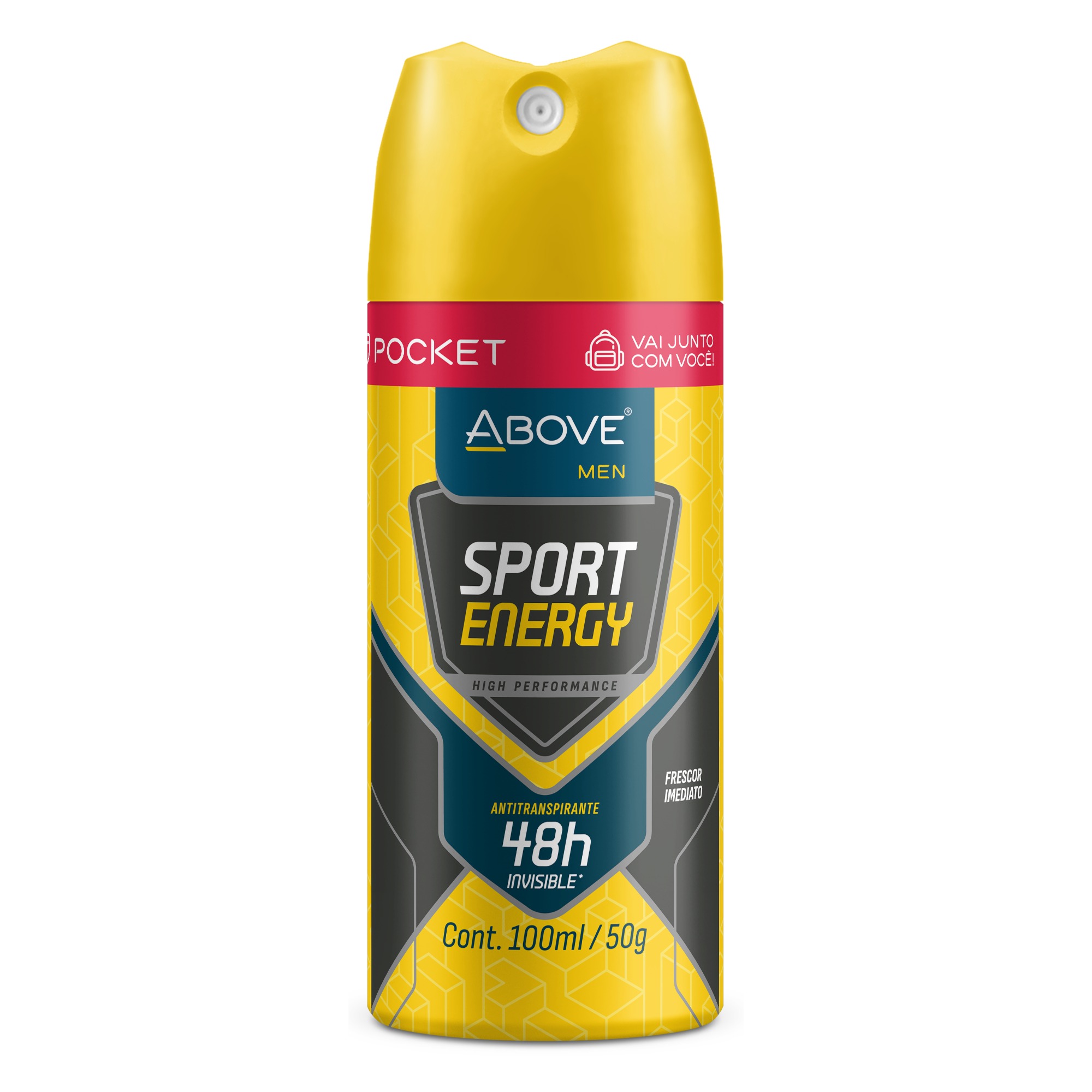 Desodorante Above Aerosol 100ml Pocket Sport Energy Men