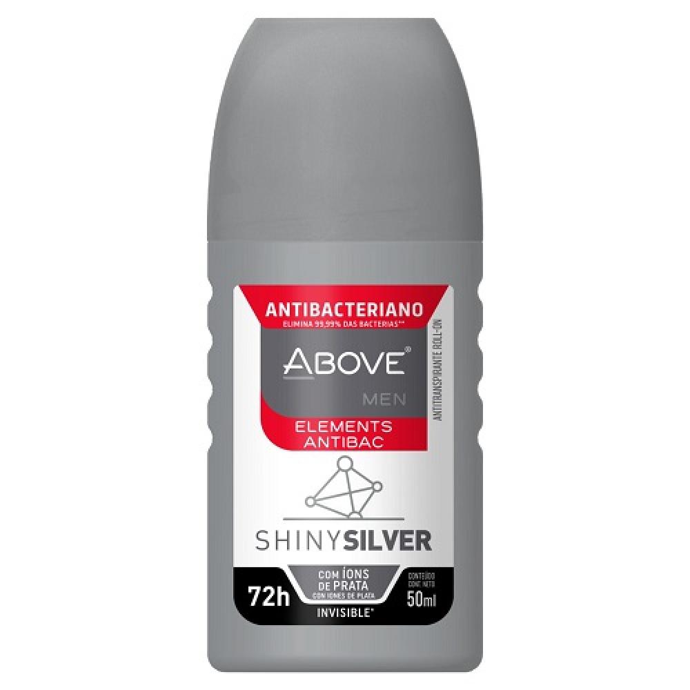 Des Above Rollon 50Ml Men Elements Antibac Shiny Silver