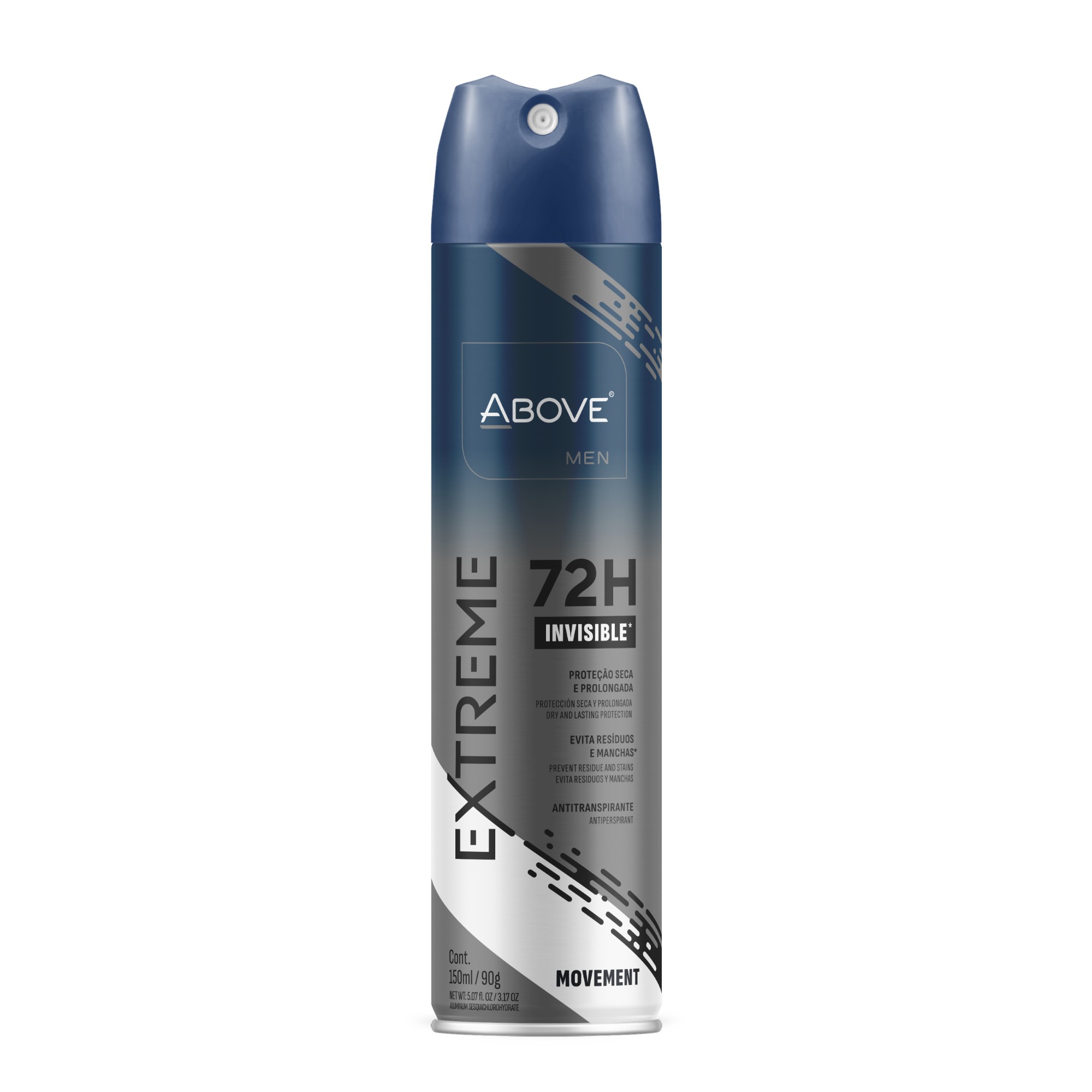 Desodorante Above Aerosol 150ml Men Extreme 72h Movement