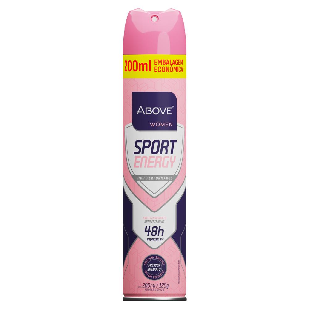 Desodorante Above Aerosol 200ml Women Sport Energy