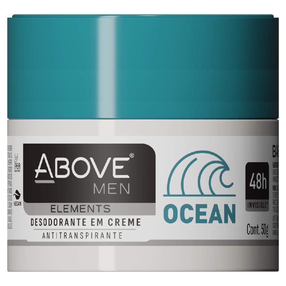 Desodorante Above Creme 50G Men Elements Ocean