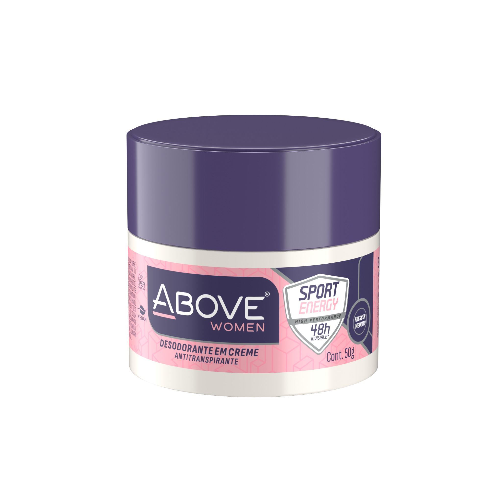 Desodorante Above Creme 50G Feminino Sport Energy 