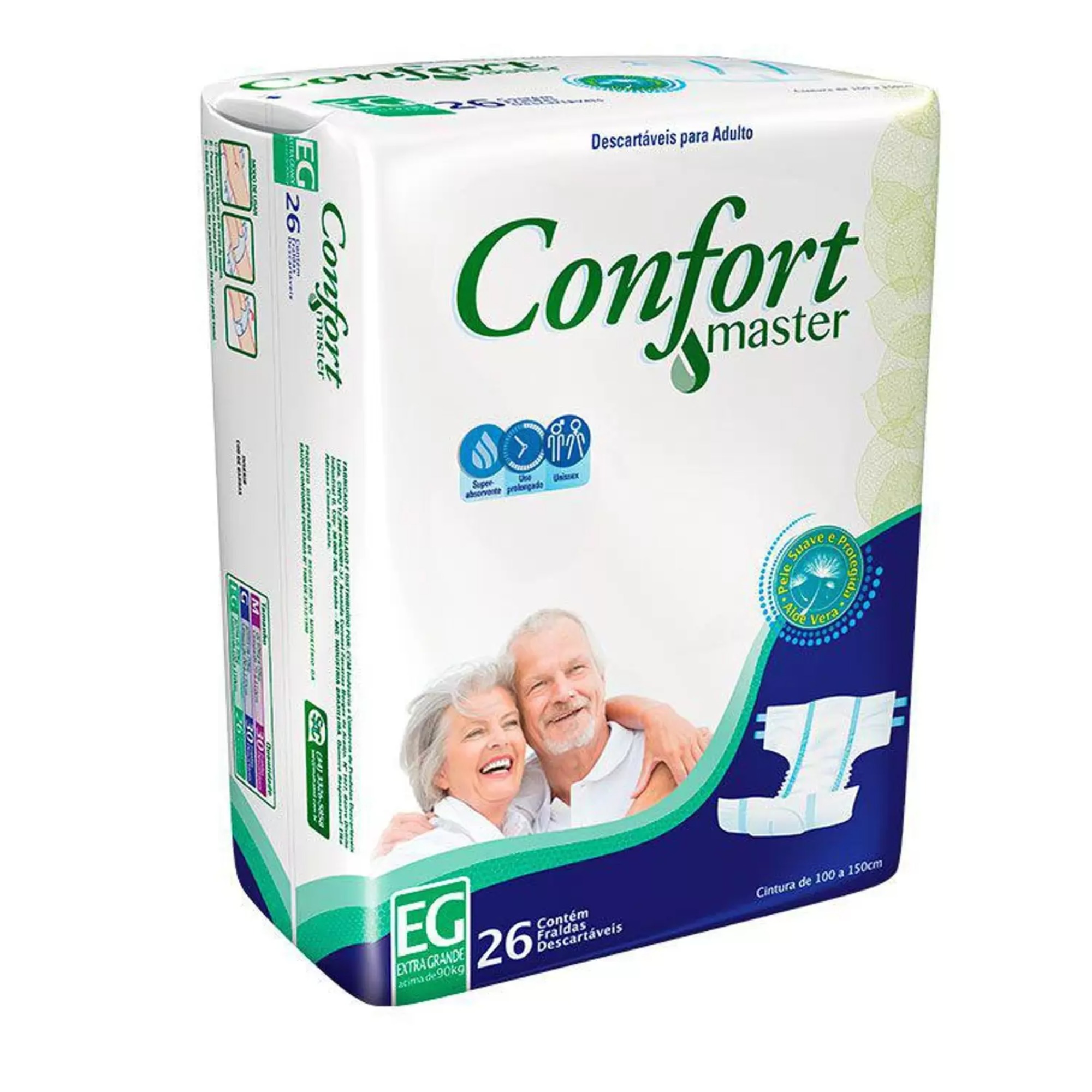 Fralda Geriátrica Confort Master Econômica Eg 26un