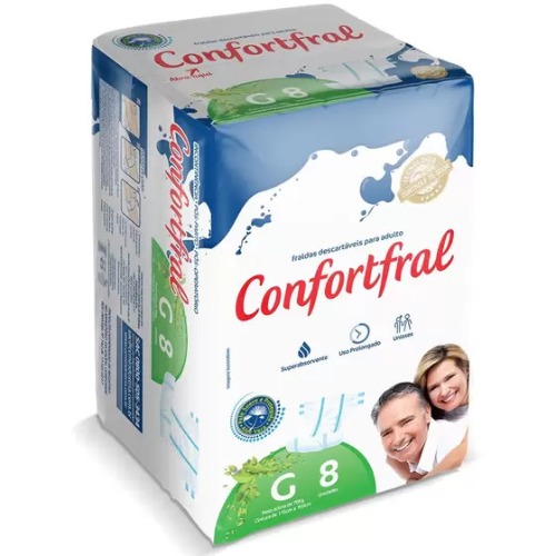 Fralda Geriatrica Confortfral G 8Un