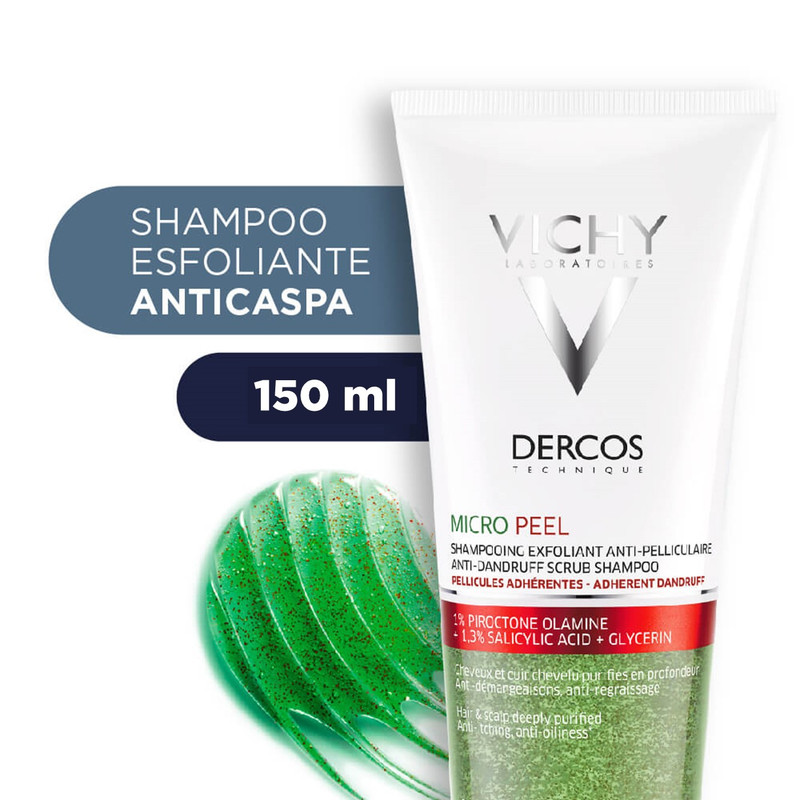 Shampoo Esfoliante Anticaspa Vichy Dercos Micropeel 150ml