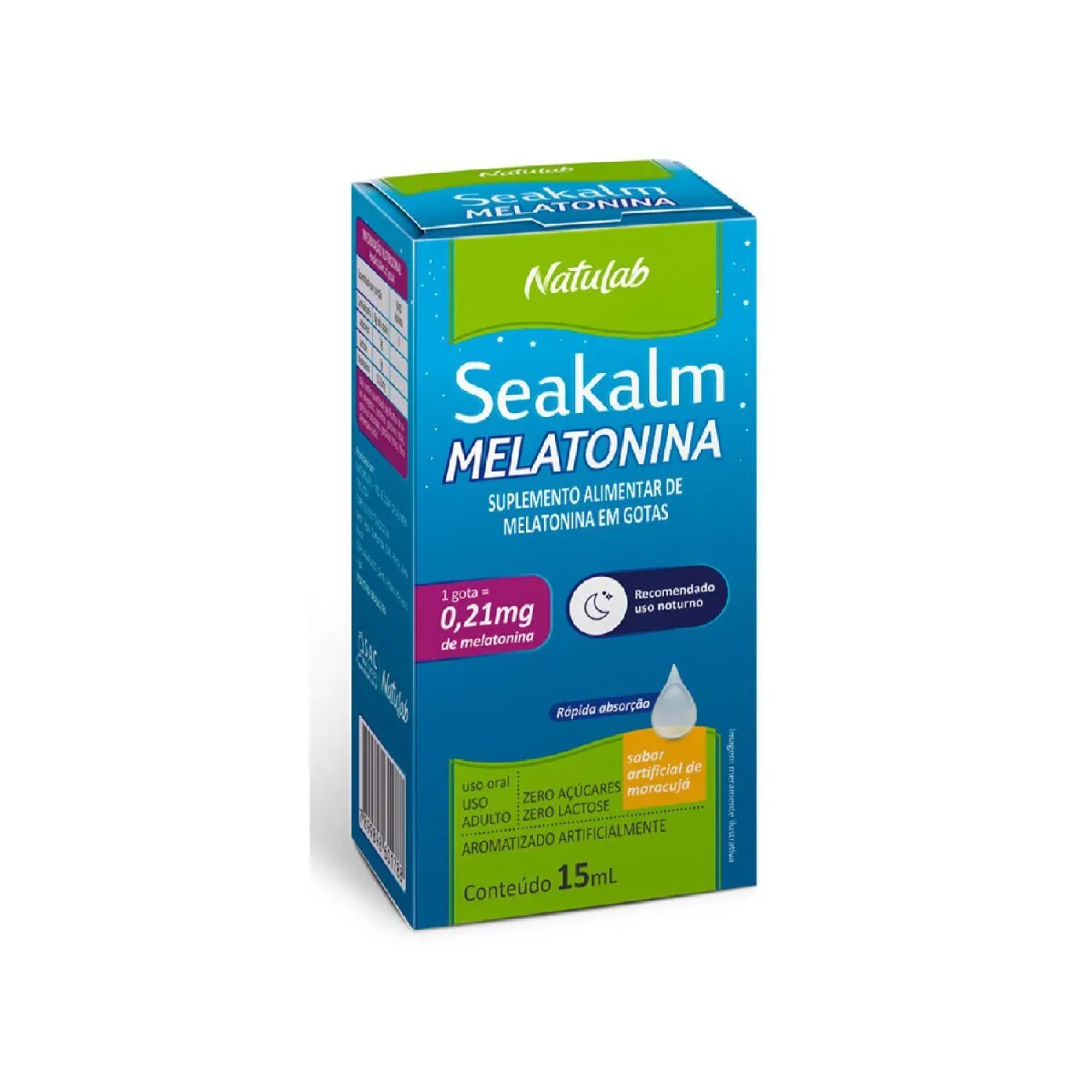 Seakalm Melatonina Gotas 15ml Natulab