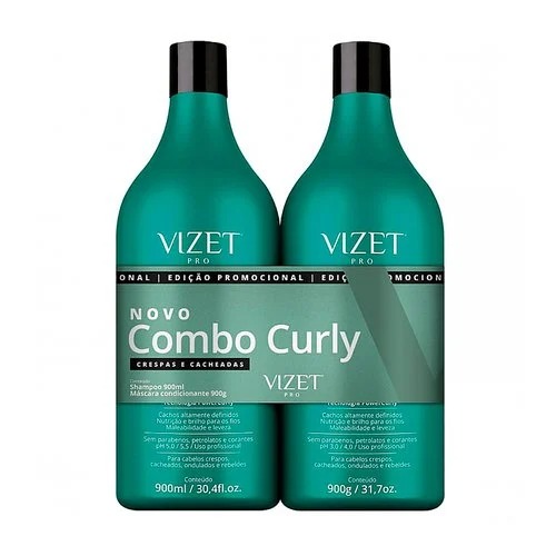 Kit Shampoo+Condicionador Vizet 900Ml Curly