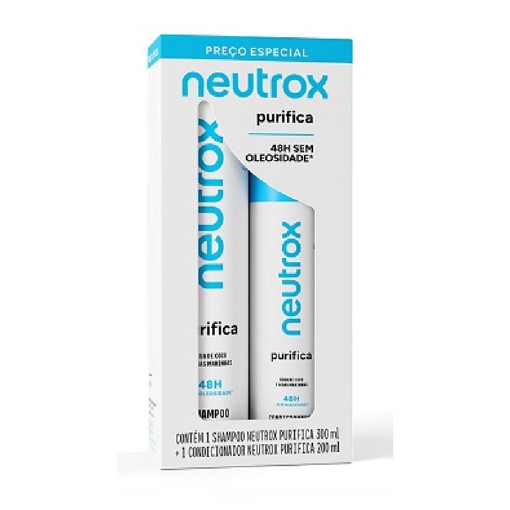 Kit Shampoo + Condicionador Neutrox 300+200Ml Purifica