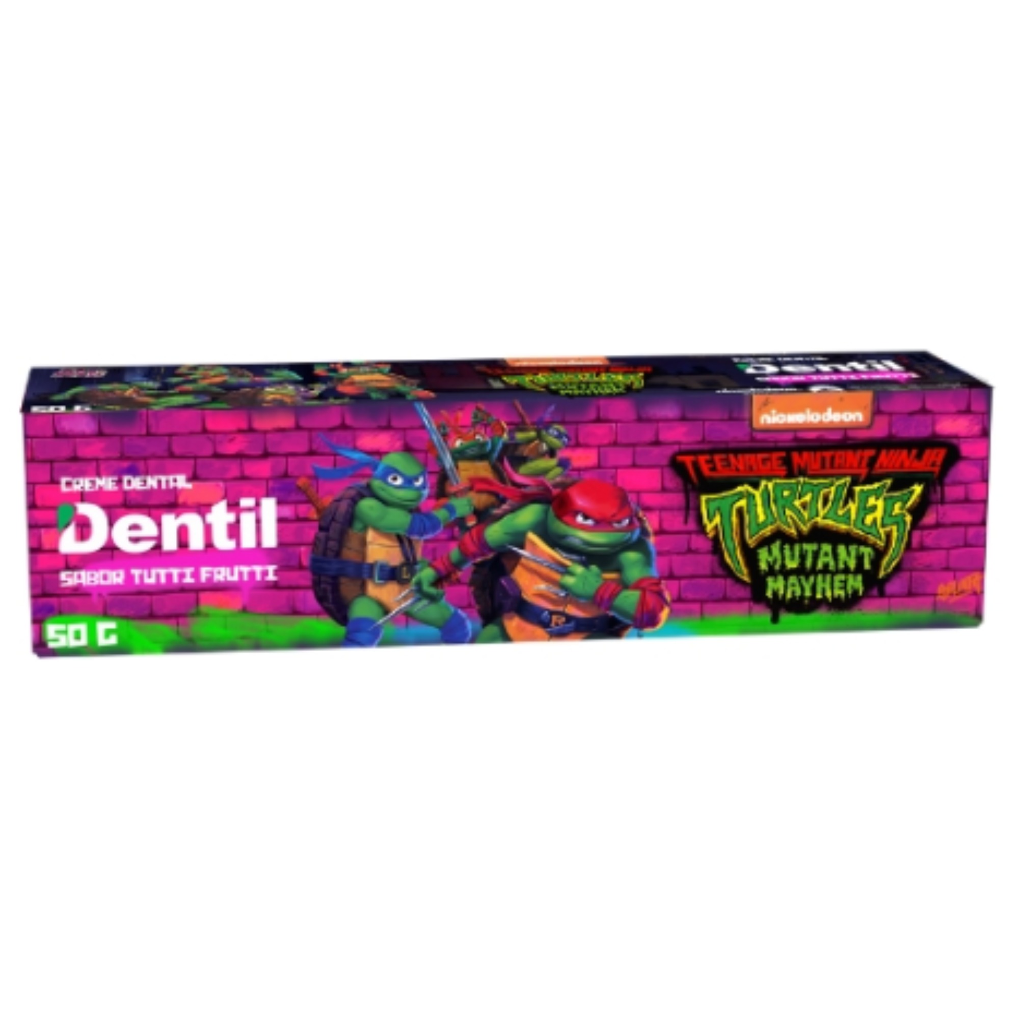 Creme Dental Dentil Kids 50g Tartarugas Ninjas Tutti Frutti Ref:0153