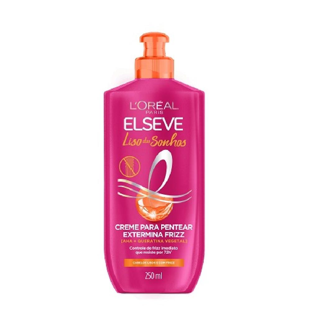 Creme De Pentear Elseve 250Ml Liso Dos Sonhos Efeito Liquid Hair