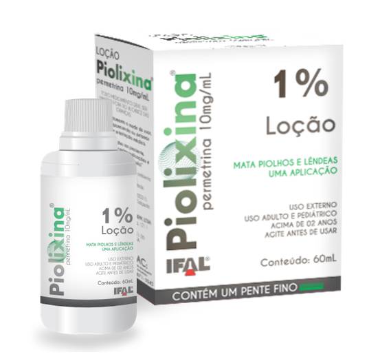 Piolixina Permetrina 1% Com 60ml