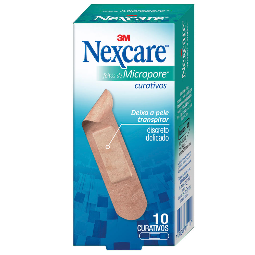 Curativos Nexcare Micropore 10 Unidades