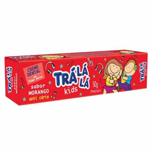Creme Dental Infantil Tra La La 50g Morango