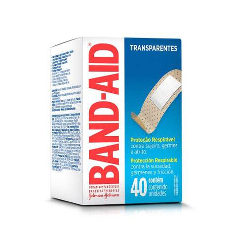 Curativos Band Aid 40 Unidades Transparente