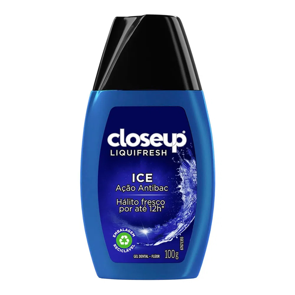 Creme Dental Em Gel Closeup Liquifresh Ice 100g