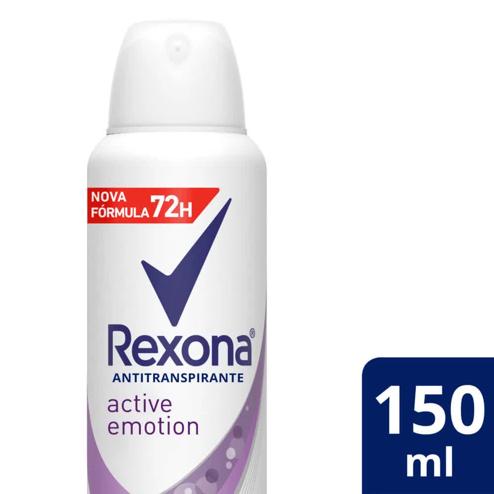 Desodorante Rexona Active Emotion 72 Horas Aerosol 150ml