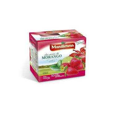 Chá Mandiervas Misto Morango 10 Saches