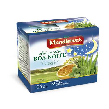Chá Mandiervas Misto Boa Noite 10 Saches