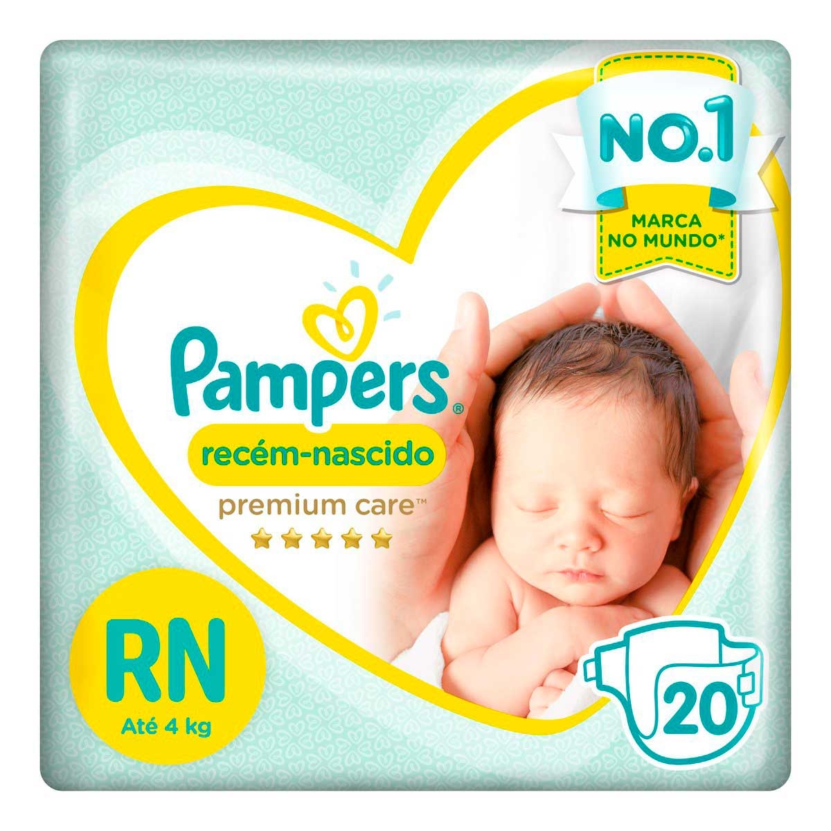 Fralda Pampers Premium Care Recém Nascido 20 Unidades