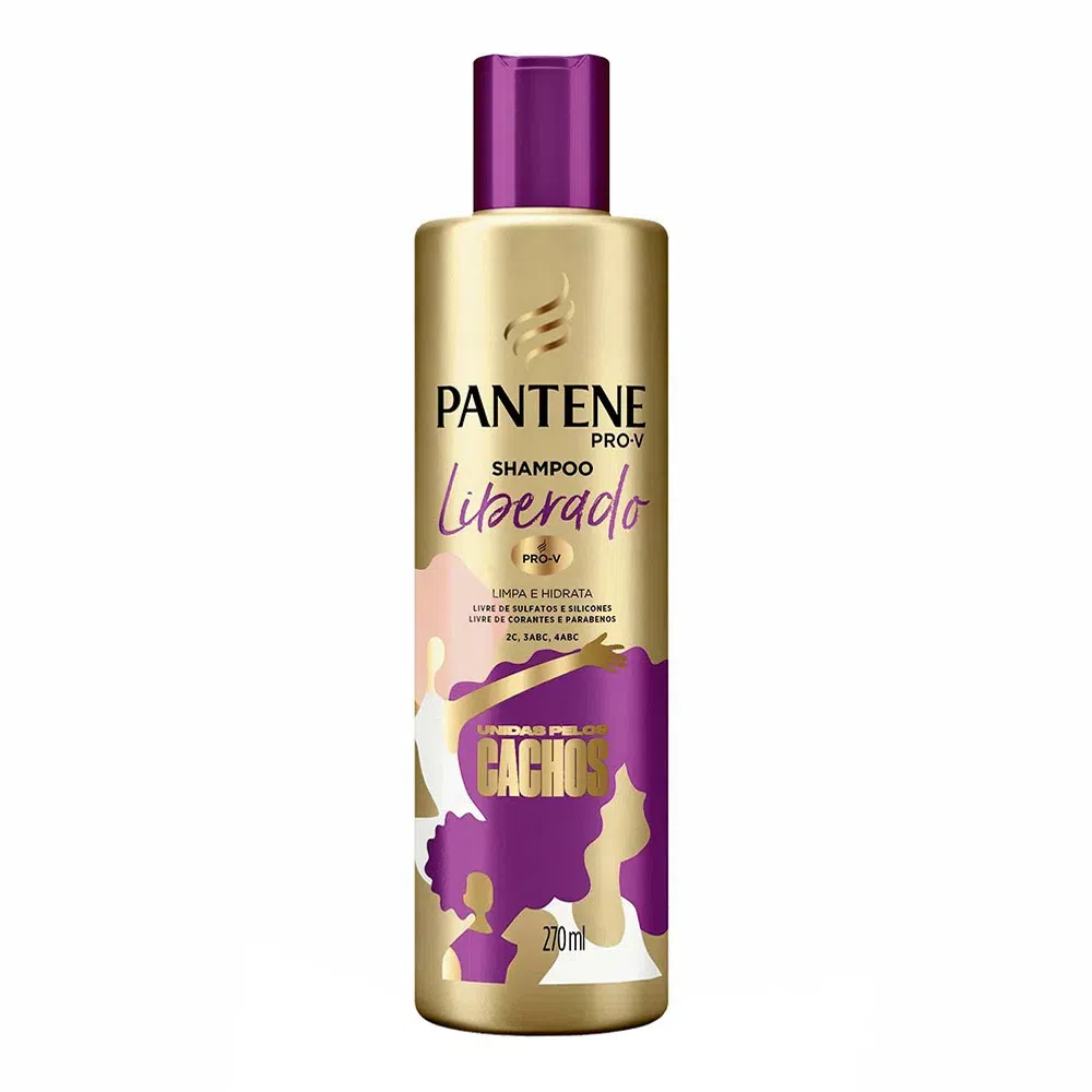 Shampoo Pantene Liberado Pro-V Unidas Pelos Cachos 270ml