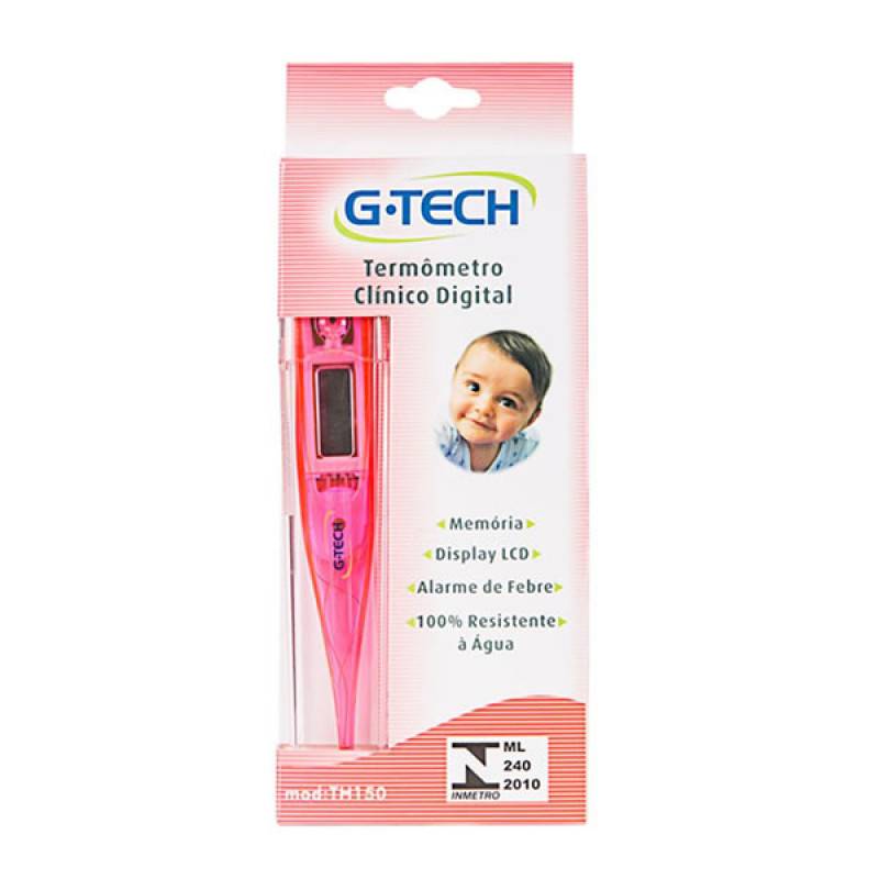 Termometro Clinico Digital G-Tech Rosa TH150
