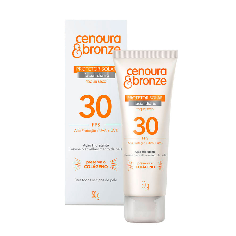 Protetor Solar Facial Cenoura & Bonze FPS30 50g