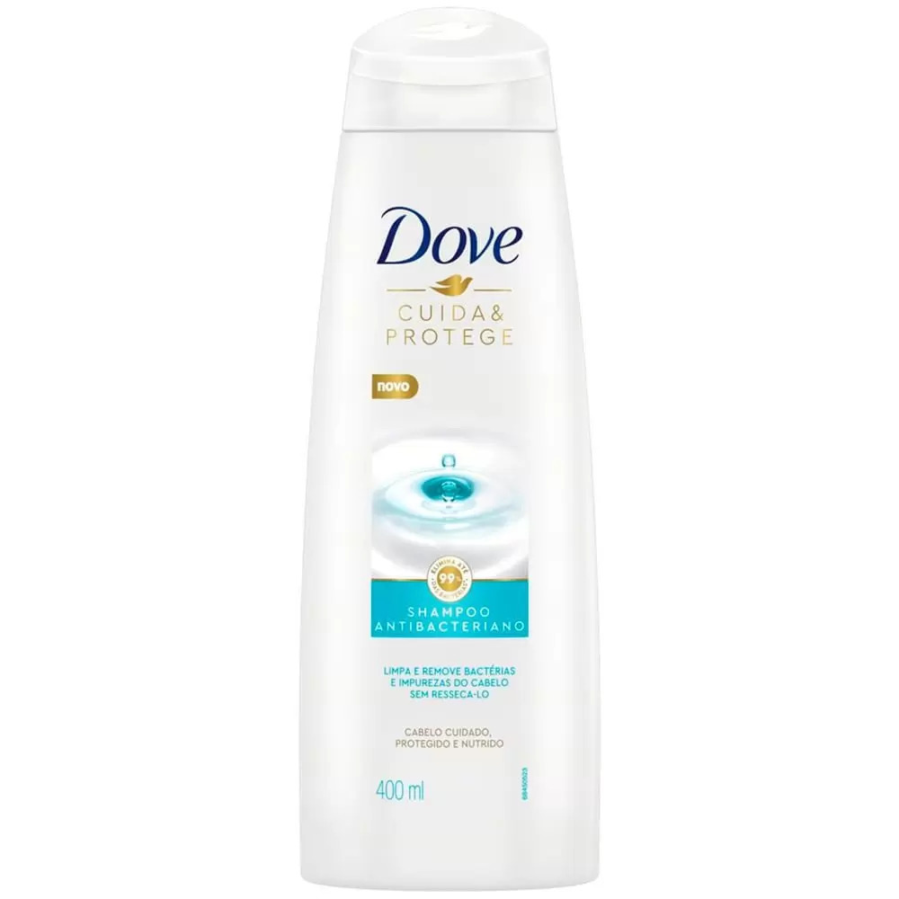 Shampoo Dove Cuida & Protege Antibacteriano 400ml