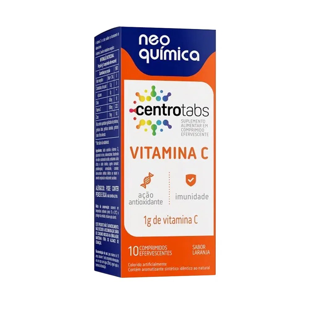 Centrotabs Vitamina C 1g 10 Comprimidos Efervescentes