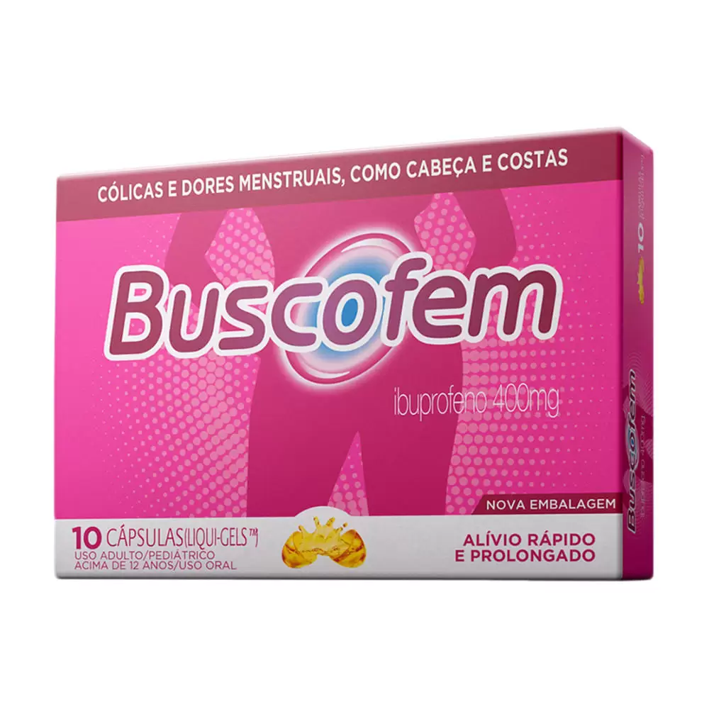 Buscofem 400mg com 10 Cápsulas Gelatinosas