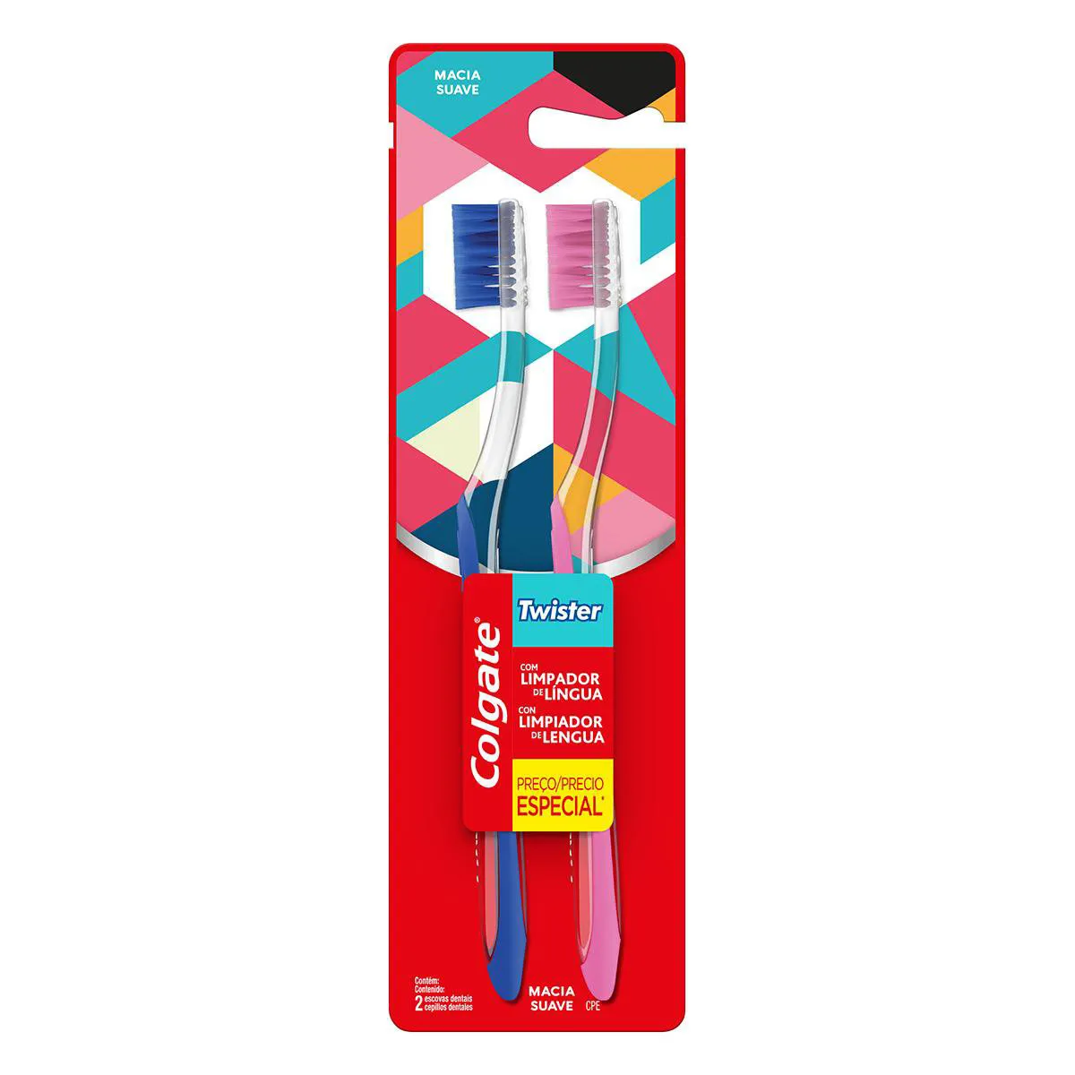 Escova Dental Colgate Macia Leve 2 Pague 1 Twister