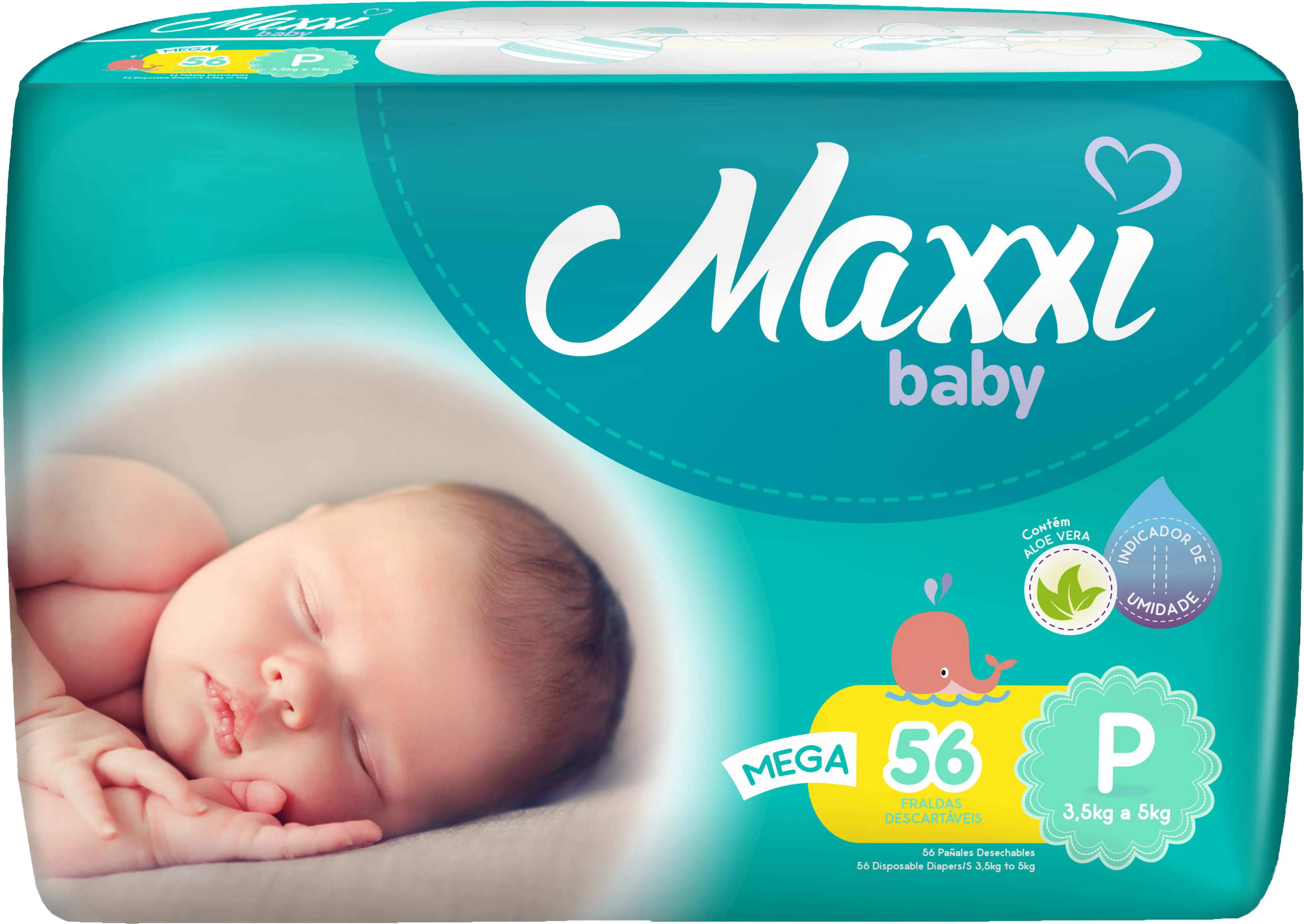 Fralda Maxxi Baby Mega P Unidades