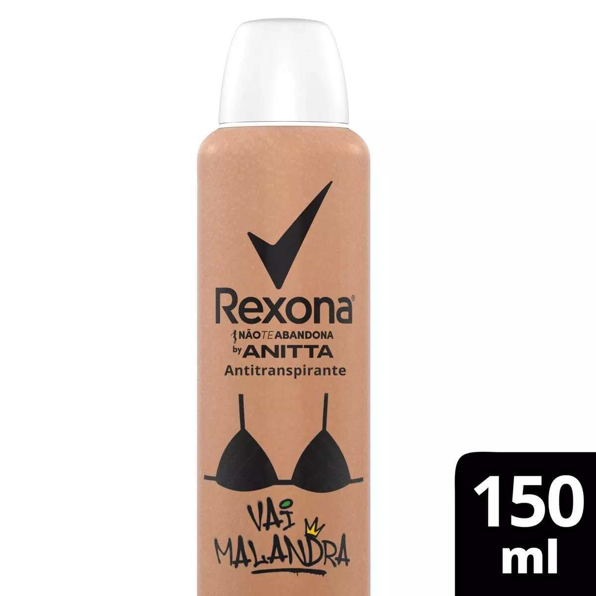 DESODORANTE REXONA ANITTA VAI MALANDRA FEMININO AEROSSOL 150ML - REXONA